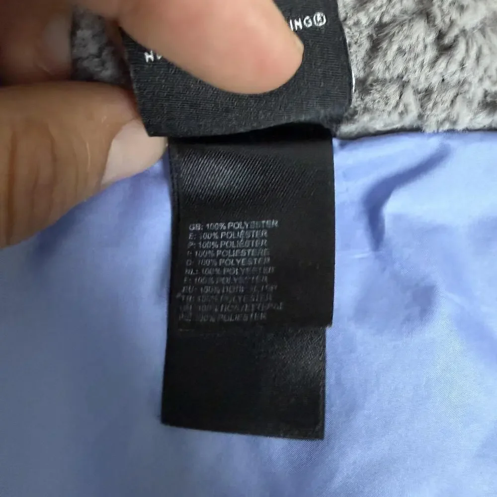 The North Face Jacket Girls Medium 10/12 Gray High Pile Fleece Full Zip